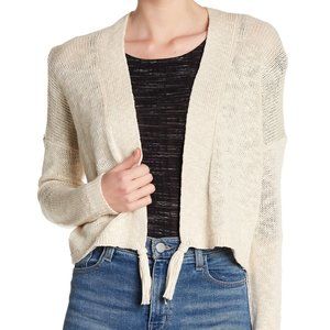 LUCKY BRAND Ivory Cotton Sweater w Tassels - XS